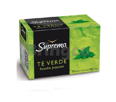Te Supremo Verde Sencha Japones Paq x  20 und