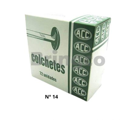 Colchete Metalico ACC Nro. 14 Caja x 72 und