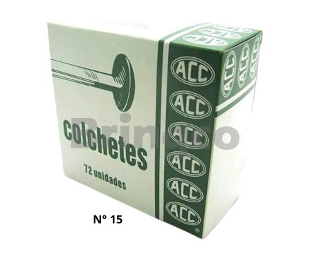 Colchete Metalico Acc Nro. 15 Caja x 72 und