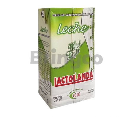 Leche Descremada Lactolanda Tetra Pack 1 L und