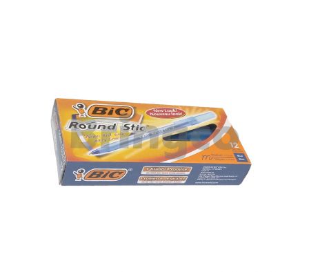 Boligrafo Bic Round Stick Punta Media Azul und