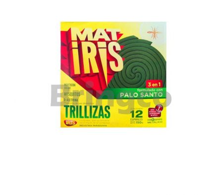 Espiral para Mosquitos Trillizas Matiris Tradicional Caja x 12 und