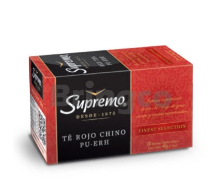 Te Supremo Rojo Chino Paq x 20 und