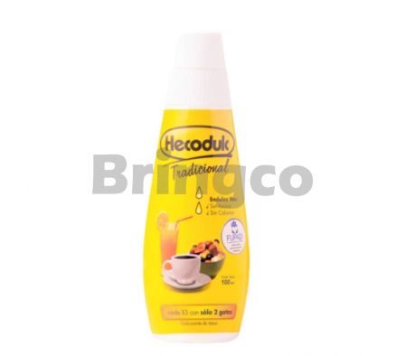 Edulcorante Liquido Hecodulc Tradicional Amarillo 100 ml und