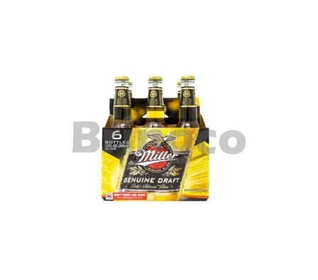 Cerveza Miller Botellita Pack x 6 und