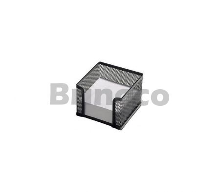 Cubo Portanotas Metalico Foska 10 x 10 x 8 cm Negro und (Br)