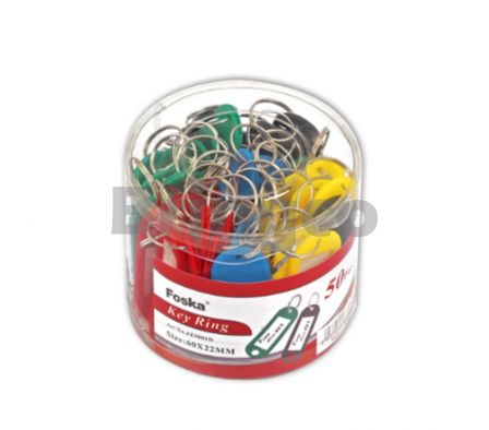 Llavero de Plastico Foska Colores Surtidos paq x 50 (Br)