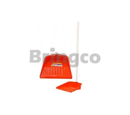 Pala para Basura Plastica con Palo Puloil Naranja und