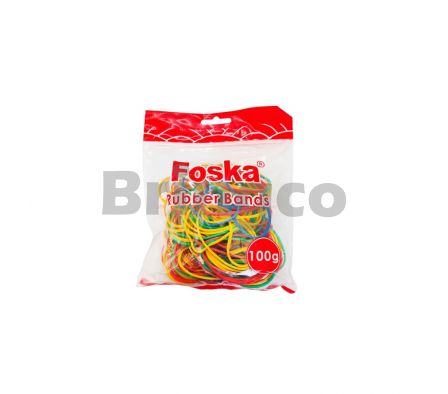 Gomitas Elasticas Foska Paq x 100 Gr Colores Surtidos und (Br)