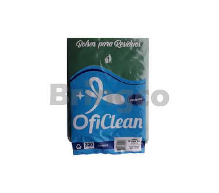 Bolsa para Residuos Reforzado Oficlean Verde 300 L Paq x 10 und