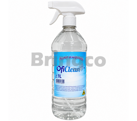 Alcohol Rectificado OfiClean con Pulverizador 1 L und (Br)