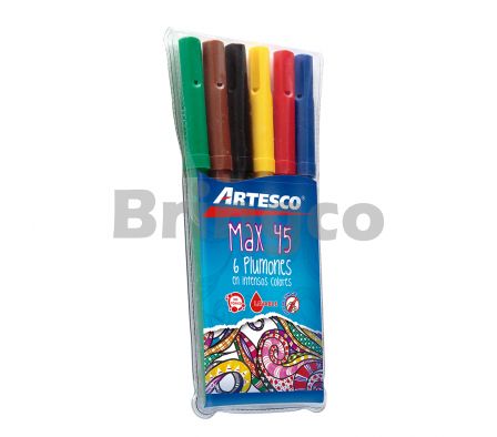 Marcador Fino Artesco Max 45 Paq x 6 und (Br)