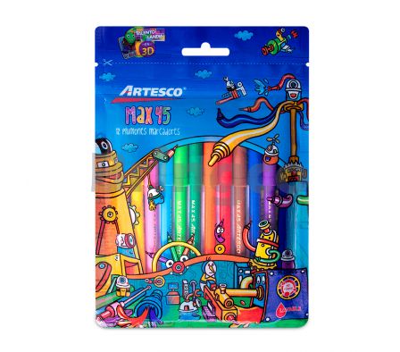 Marcador Fino Artesco Max 45 Paq x 12 und (Br)