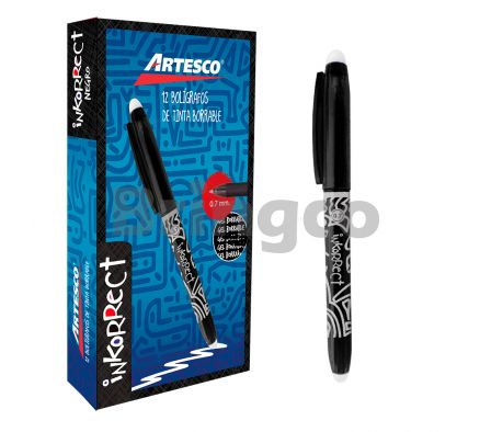 Boligrafo Borrable Gel Artesco Negro und (Br)