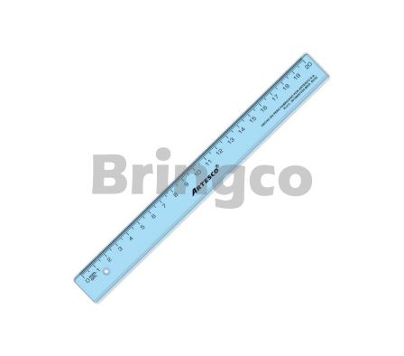 Regla Plastica Artesco Transparente 20 cm und (Br)
