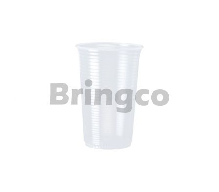 Vaso Plastico Ibras 300 ml Transparente Tira x 100 und (Br)