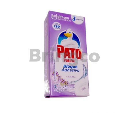 Limpiador Adhesivo para Inodoro Pato Lavanda Paq x 3 und