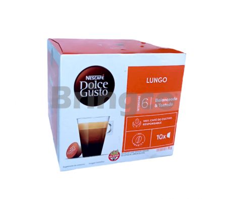 Cafe para Maquina Nescafe Dolce Gusto Lungo Caja x 10 Capsulas