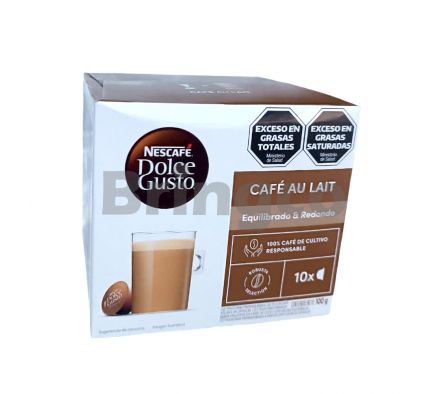 Cafe para Maquina Nescafe Dolce Gusto Au Lait Caja x 10 Capsulas