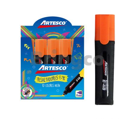 Resaltador de Texto Artesco E48 Naranja und (Br)