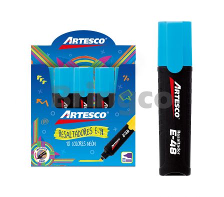 Resaltador de Texto Artesco E48 Celeste und (Br)